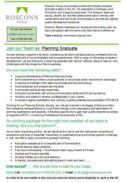 Exciting Opportunity for Planning Graduate to Join the Team - Image 2